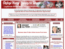 Tablet Screenshot of cyns-home-biz.com